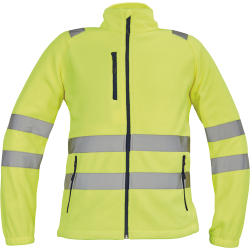 Almeria Hi-Vis fleece jas - Geel