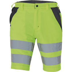 Max Vivo Hi-Vis korte werkbroek - Geel