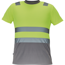 Monzon Hi-Vis t-shirt Geel/Grijs