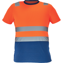 Monzon Hi-Vis t-shirt Oranje/Marine